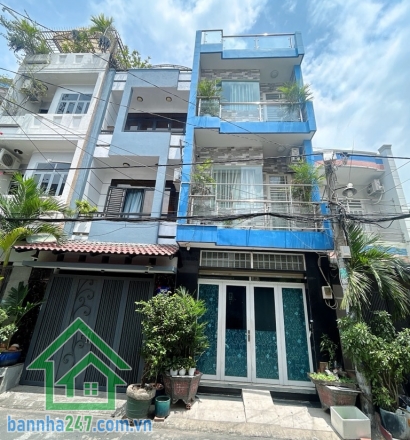 NHỈNH 10 TỶ VƯỜN LÀI – TÂN THÀNH – HẺM 8M NHỰA + VỈA HÈ – 4 TẦNG – 4PN – 4WC – TIỆN Ở + KINH DOANH DT: 4x17m (68m²) vuông vức. Kết cấu: trệt + 2 lầu + sân thượng. 