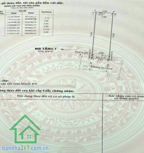 NHÀ MỚI 4 TẦNG – HẺM Ô TÔ – TÂN HƯƠNG, TÂN PHÚ – 64M² – Ô TÔ NGỦ TRONG NHÀ - 9,8 TỶ