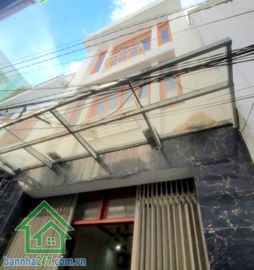 CHỈ 7,6 TỶ – NHÀ ĐẸP HẺM 4M – LẠC LONG QUÂN – LÝ THƯỜNG KIỆT – TÂN BÌNH- DT: 49,5m² - 6PN, 7WC - DT: 49,5m² (4,5 x 11m)  – Kết cấu BTCT 3 tầng gồm 6PN, 7WC