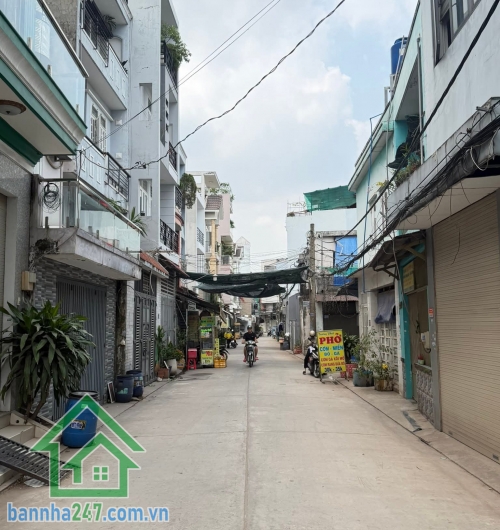 CHỈ 4,57 TỶ (TL) – HẺM XE HƠI 6M THÔNG BÀN CỜ – SÁT KÊNH THAM LƯƠNG – 44M² KHÔNG LỘ GIỚI – 2 TẦNG – 2PN, 2WC